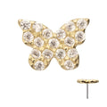 Invictus | 14k gold | Pave Set Butterfly | CZ