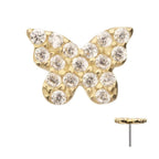 Invictus | 14k gold | Pave Set Butterfly | CZ