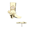 Invictus | 14k gold | Cowboy Boot | CZ