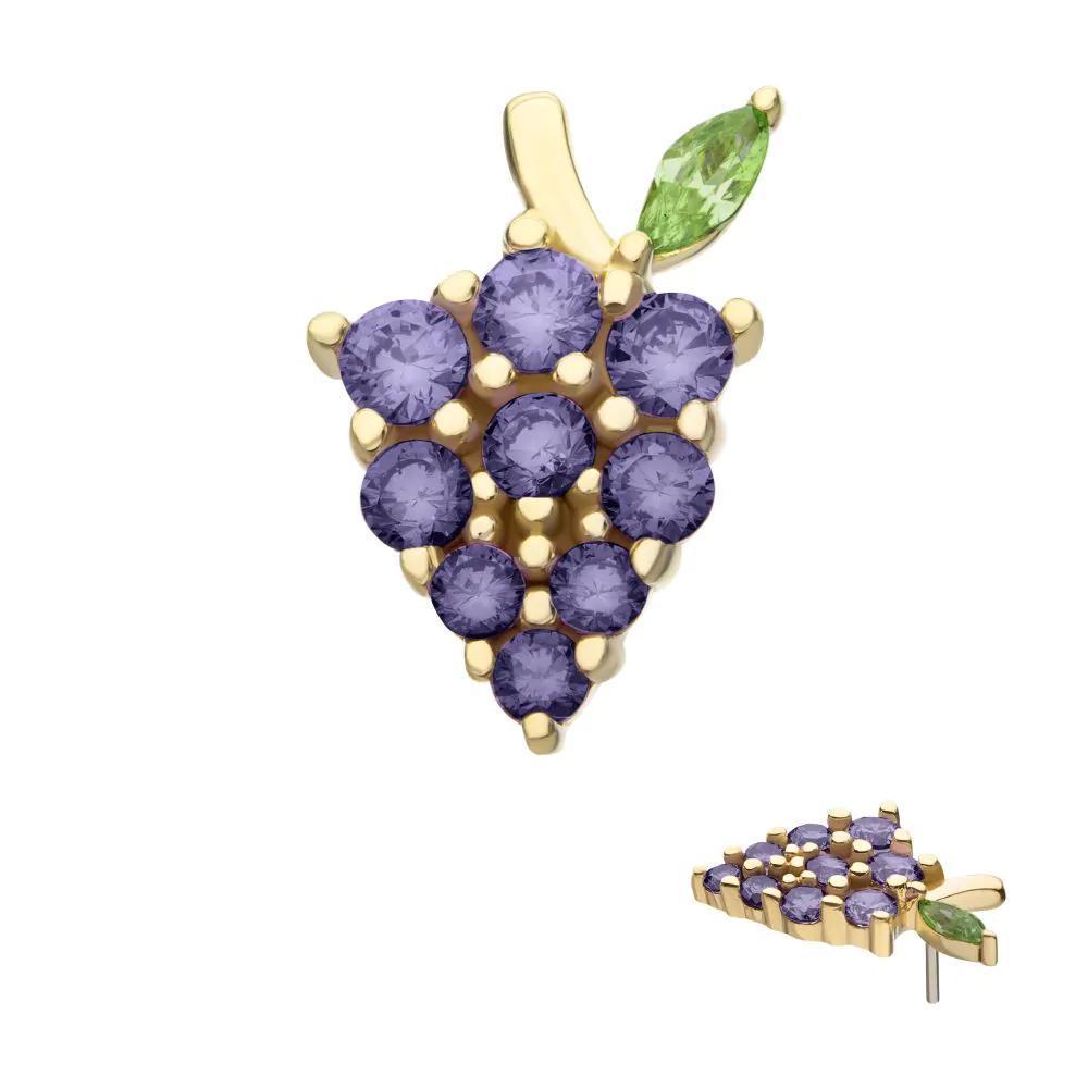 Invictus | 14k gold | Grape Cluster | CZ