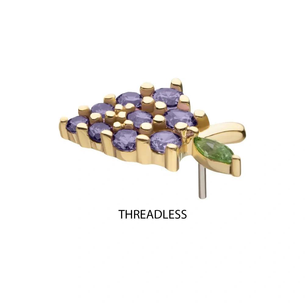 Invictus | 14k gold | Grape Cluster | CZ