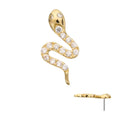 Invictus | 14k gold | Pave Set Snake | CZ