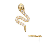 Invictus | 14k gold | Pave Set Snake | CZ