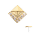 Invictus | 14k gold | Rhombus with V Cluster | CZ