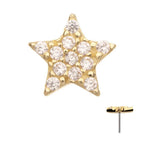 Invictus | 14k gold | Pave Set Star | CZ