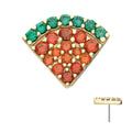 Invictus | 14k gold | Pave Set Watermelon Slice | CZ