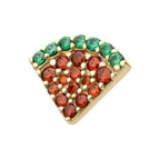Invictus | 14k gold | Pave Set Watermelon Slice | CZ