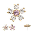 Invictus | 14k gold | Cherry Blossom | CZ
