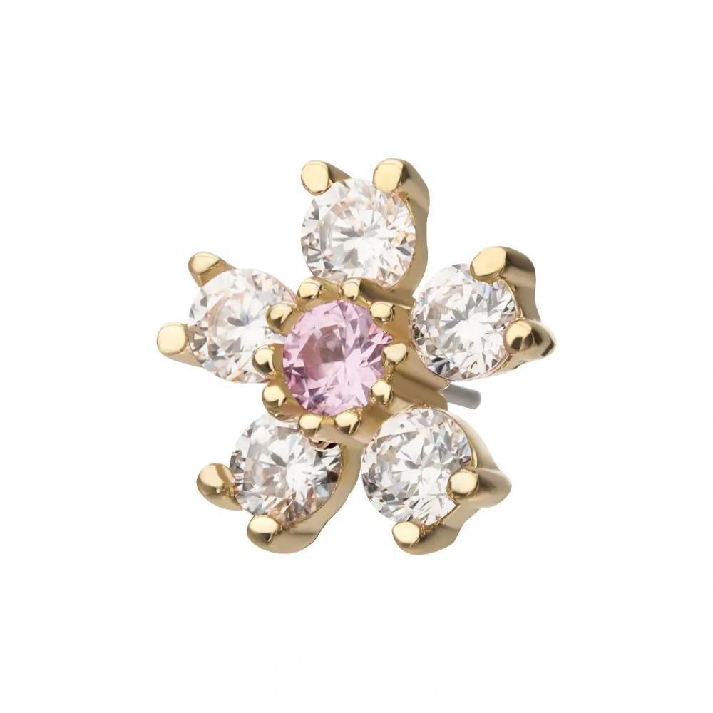 Invictus | 14k gold | Cherry Blossom | CZ