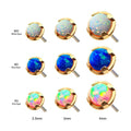 Invictus | 14k gold | Prong Set | Synthetic Opal