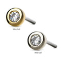 Invictus | 14k gold | Bezel Set | CZ