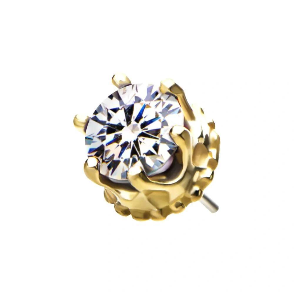 Invictus | 14k gold | Crown Set | CZ