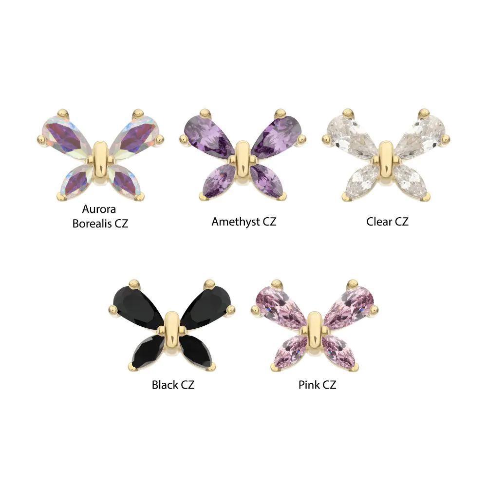 Invictus | 14k gold | Marquise and Teardrop Butterfly | CZ