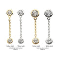 Invictus | 14k gold | Bezel Set with Dangle | CZ
