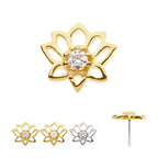Invictus | 14k gold | Prong Set Lotus