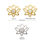 Invictus | 14k gold | Prong Set Lotus