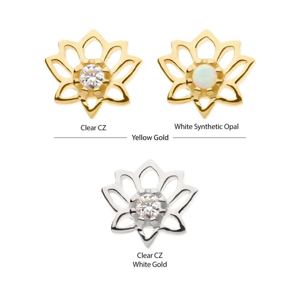 Invictus | 14k gold | Prong Set Lotus