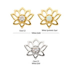 Invictus | 14k gold | Prong Set Lotus