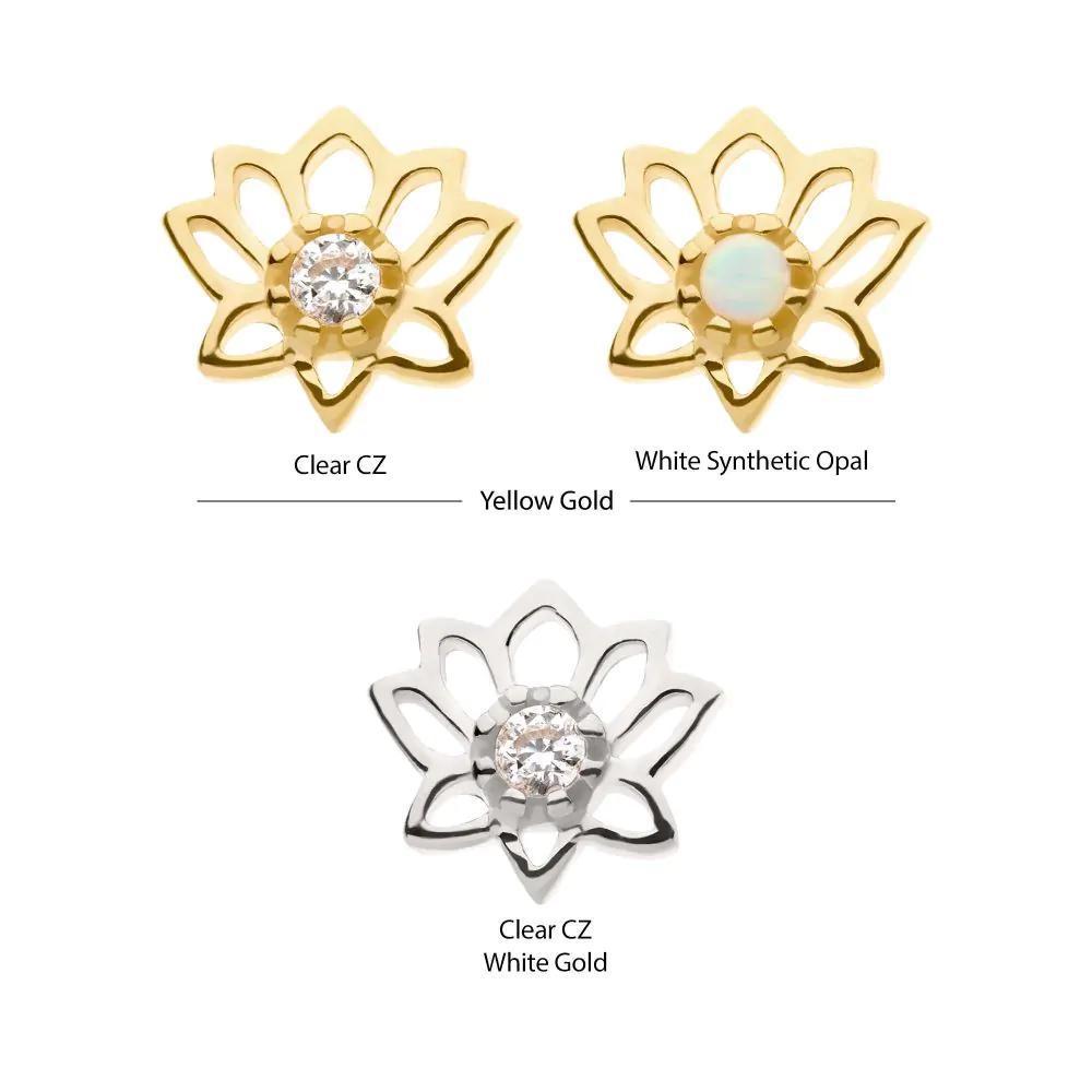 Invictus | 14k gold | Prong Set Lotus