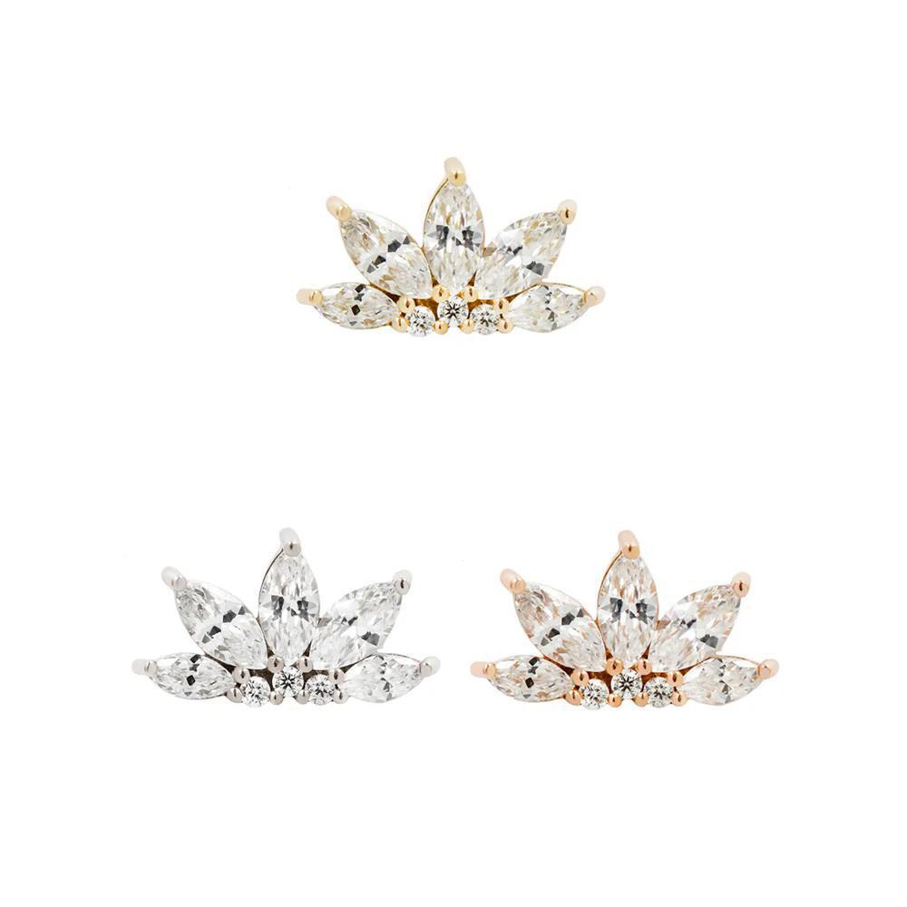 Buddha | 14k gold | Valentina | Clear CZ