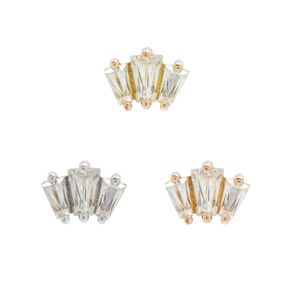 Buddha | 14k gold | Gemma Trios | Clear CZ