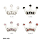 Invictus | 14k gold | Bezel CZ Gem Edge Crown Top | Cubic Zirconia