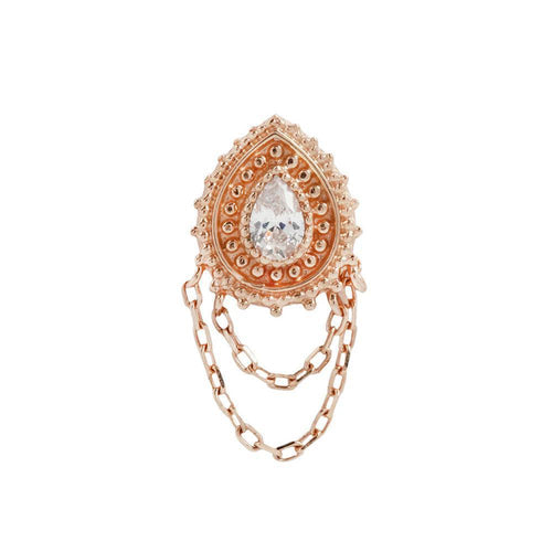 Buddha | 14k gold | Diety | Clear CZ