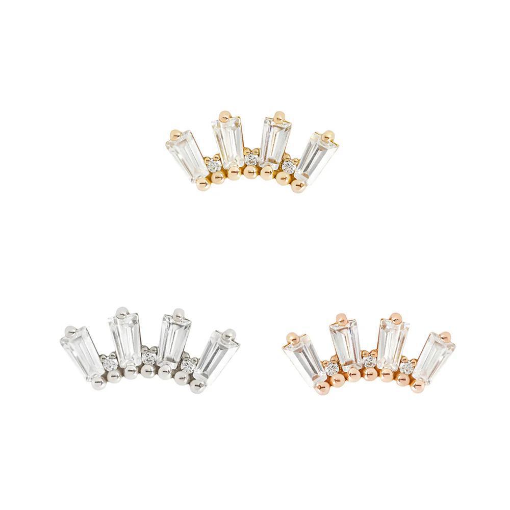 Buddha | 14k gold | Crown Jewels | Clear CZ