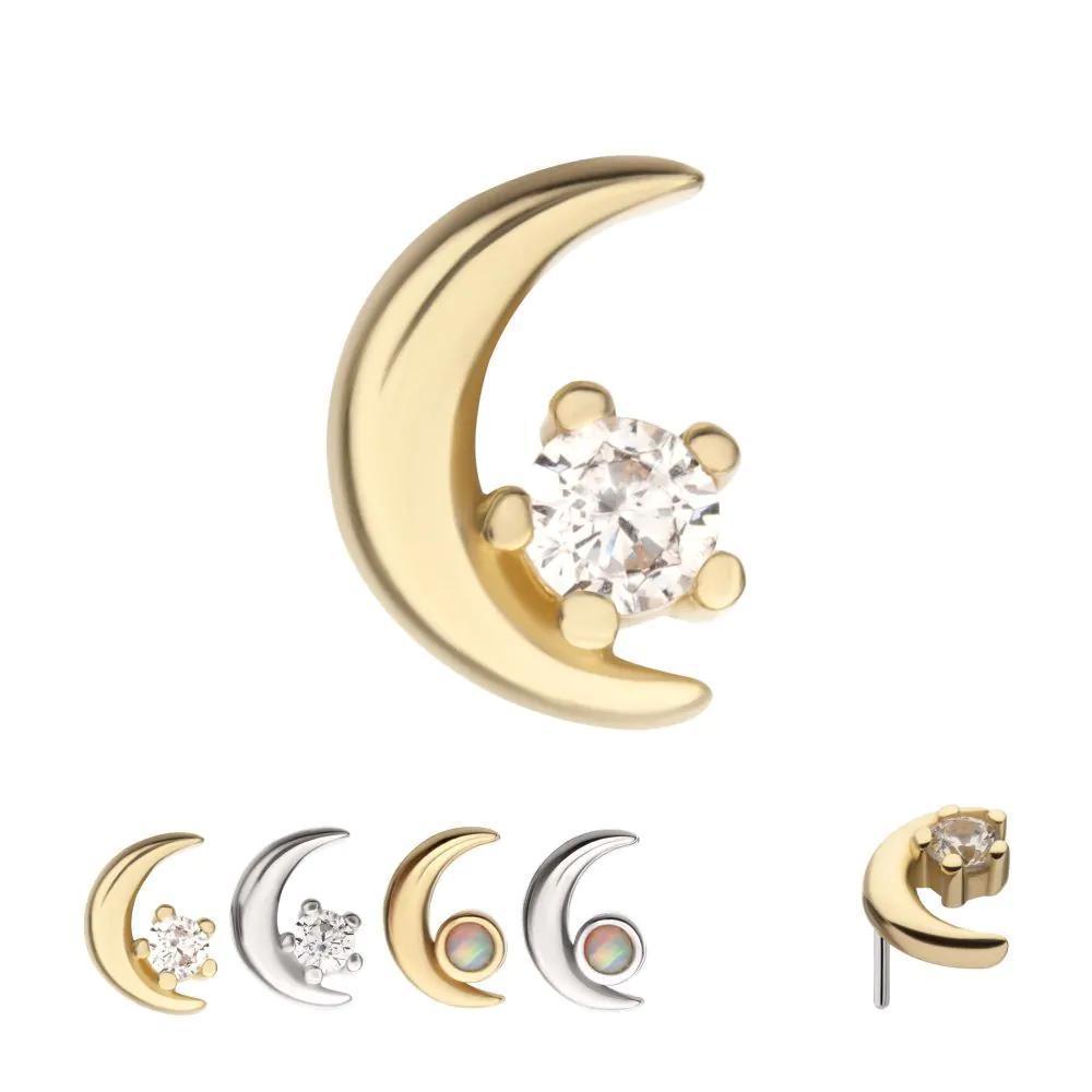 Invictus | 14k gold | Crescent Moon
