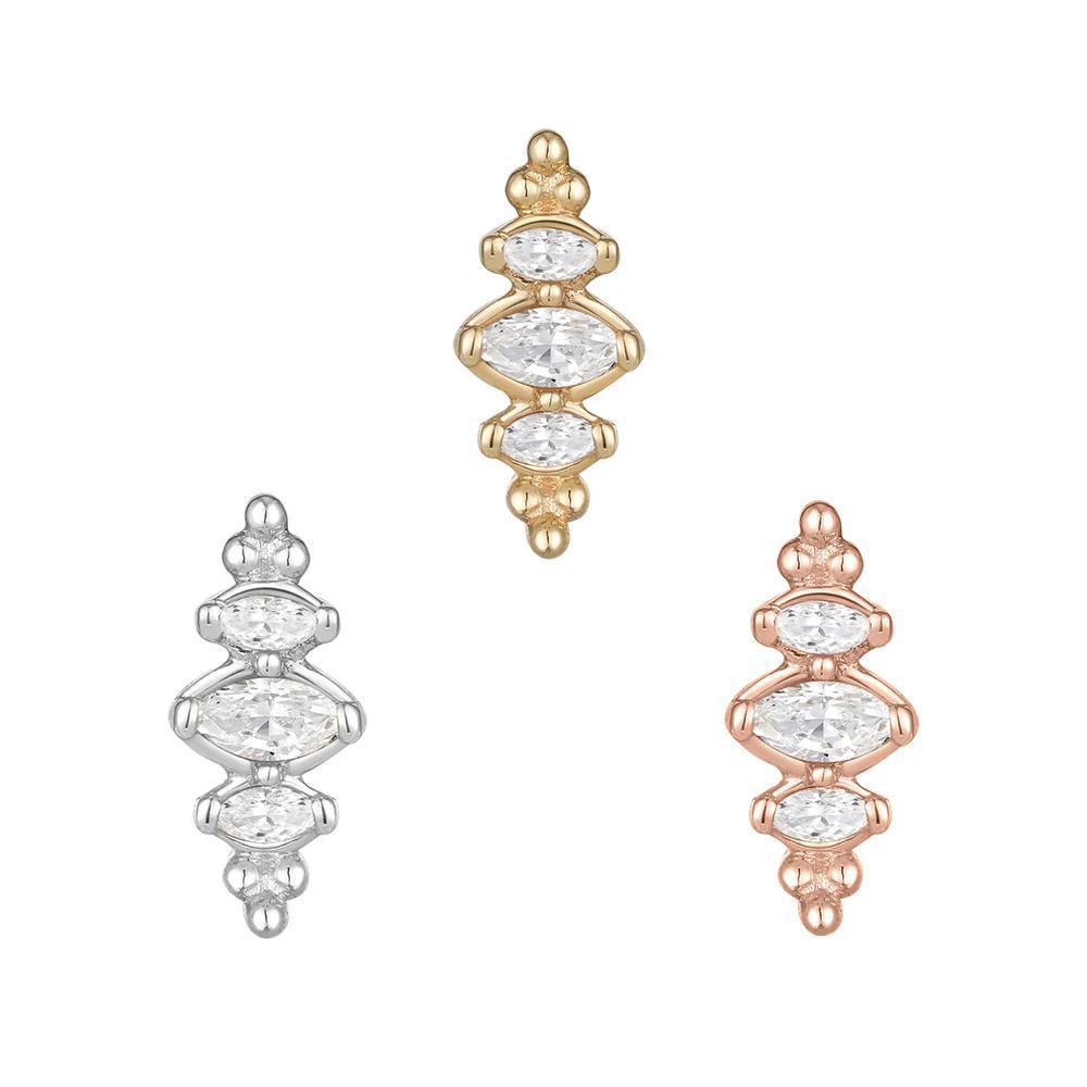 Buddha | 14k gold | Prose | Clear CZ