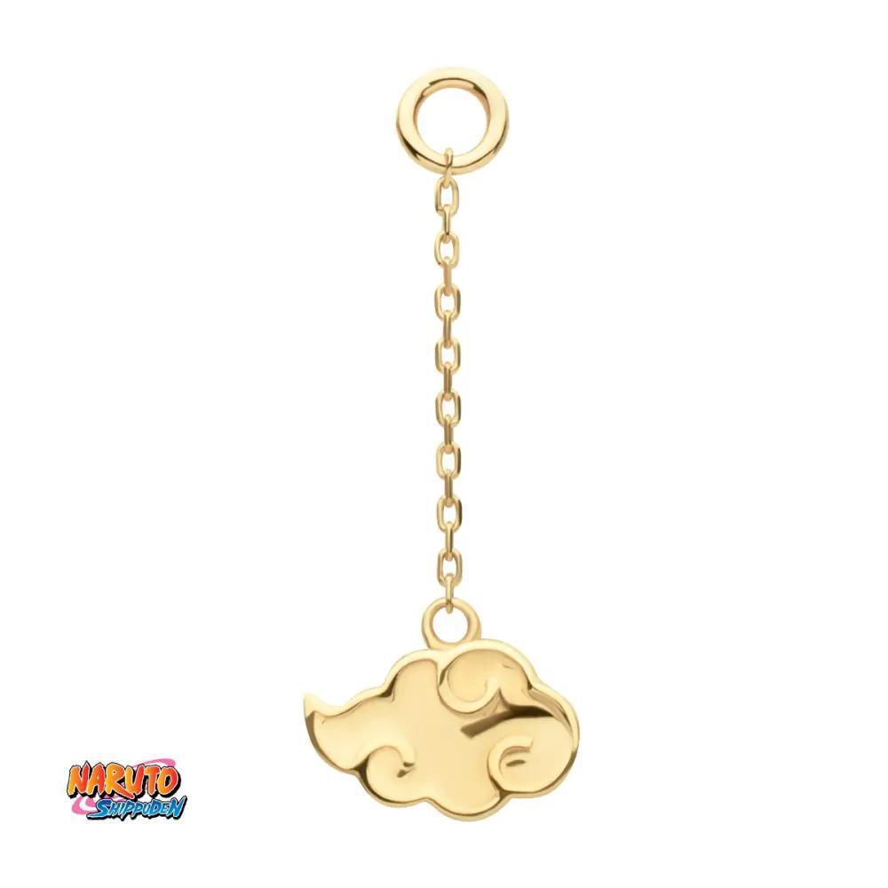 Invictus | 14k gold | Naruto Shippuden Akatsuki Cloud Symbol Dangle Charm