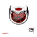 Invictus | 14k gold | Marvel Wandavision 3D Tiara with Red Gem | Cubic Zirconia