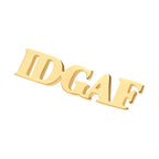 Invictus | 14k gold | "IDGAF"