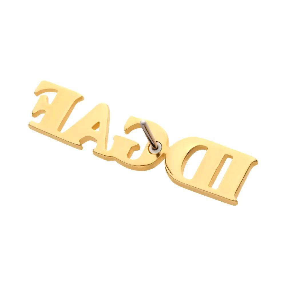 Invictus | 14k gold | "IDGAF"