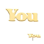 Invictus | 14k gold | "YOU"