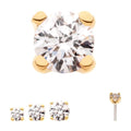 Invictus | 14k gold | Prong | Genuine Diamond