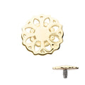 Invictus | 14k gold | 14g Dermal Top | Mandala Flower