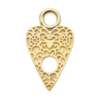 Invictus | 14k gold | Planchette Charm