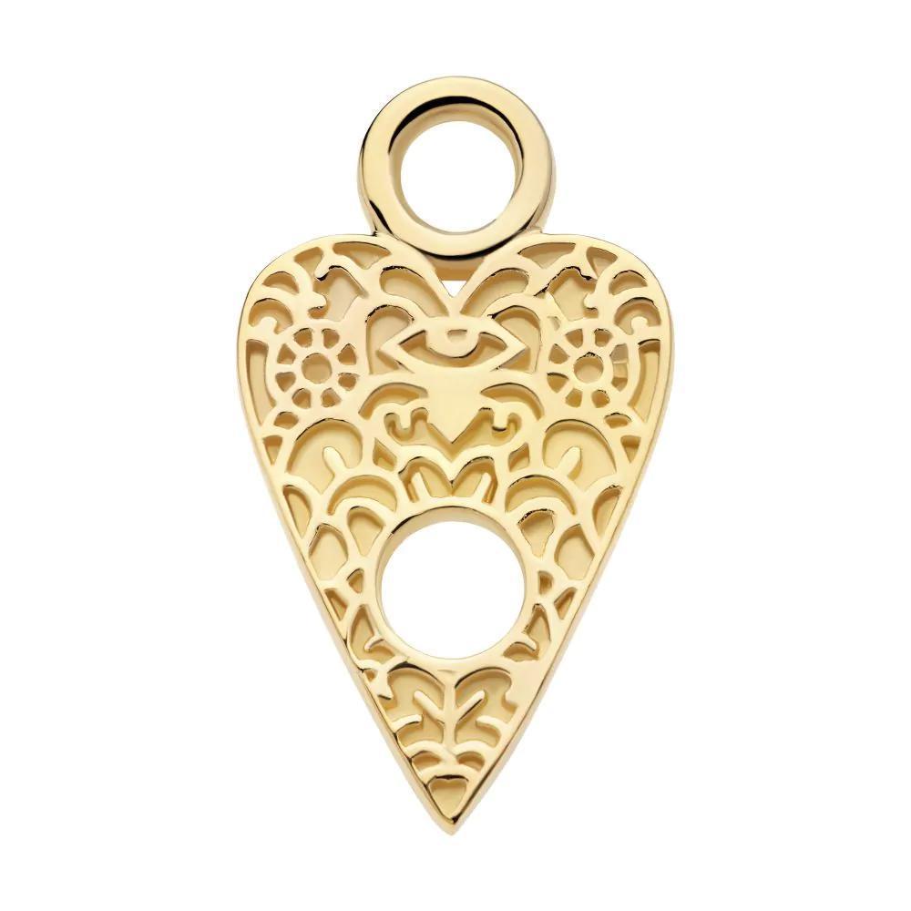 Invictus | 14k gold | Planchette Charm