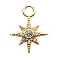 Invictus | 14k gold | 8-Point Star Charm | CZ