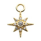 Invictus | 14k gold | 8-Point Star Charm | CZ