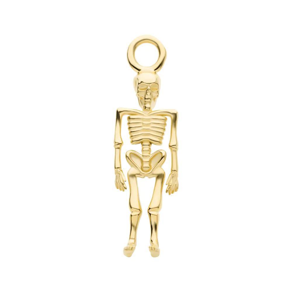 Invictus | 14k gold | Skeleton Charm