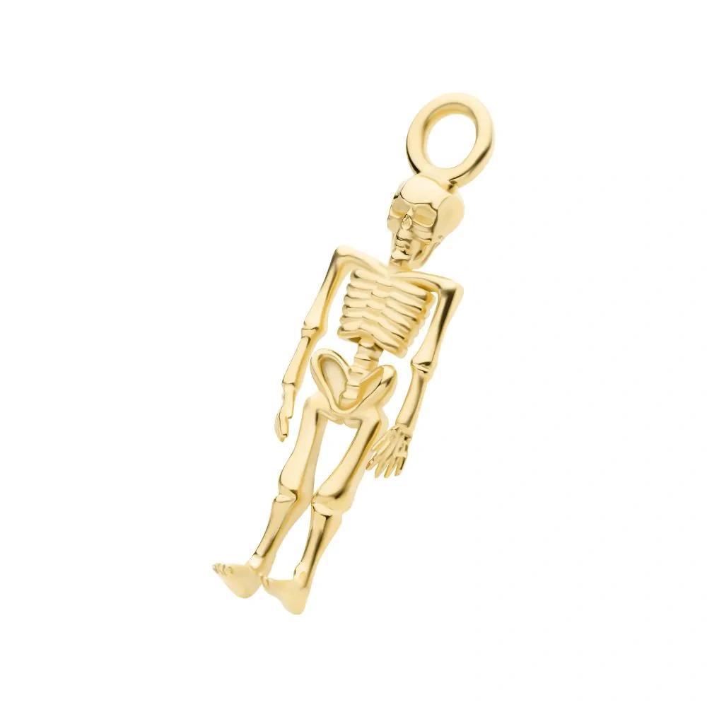 Invictus | 14k gold | Skeleton Charm