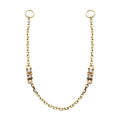 Invictus | 14k gold | Dangling Chain | CZ