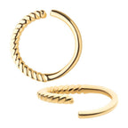 Invictus | 14k gold | Half-Twisted Circle Seamless Split Ring