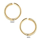 Invictus | 14k gold | Half-Twisted Circle Seamless Split Ring