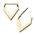 Invictus | 14k gold | Downward Facing Triangle Septum Clicker
