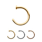 Invictus | 14k gold | 2mm Flat Back Nose Ring