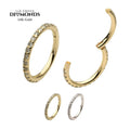 Invictus | 14k gold | Eternity Side Facing Hinged Segment Clicker | Lab-Grown Diamonds