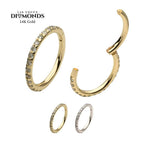 Invictus | 14k gold | Eternity Side Facing Hinged Segment Clicker | Lab-Grown Diamonds